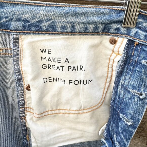 Denim Forum Farrah High Rise Wide Leg sz 27 - Picture 10 of 13